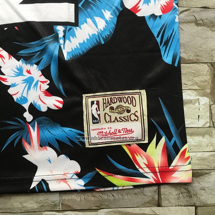 Camiseta Orlando Magic Shaquille O'neal NO 32 Floral Fashion Negro